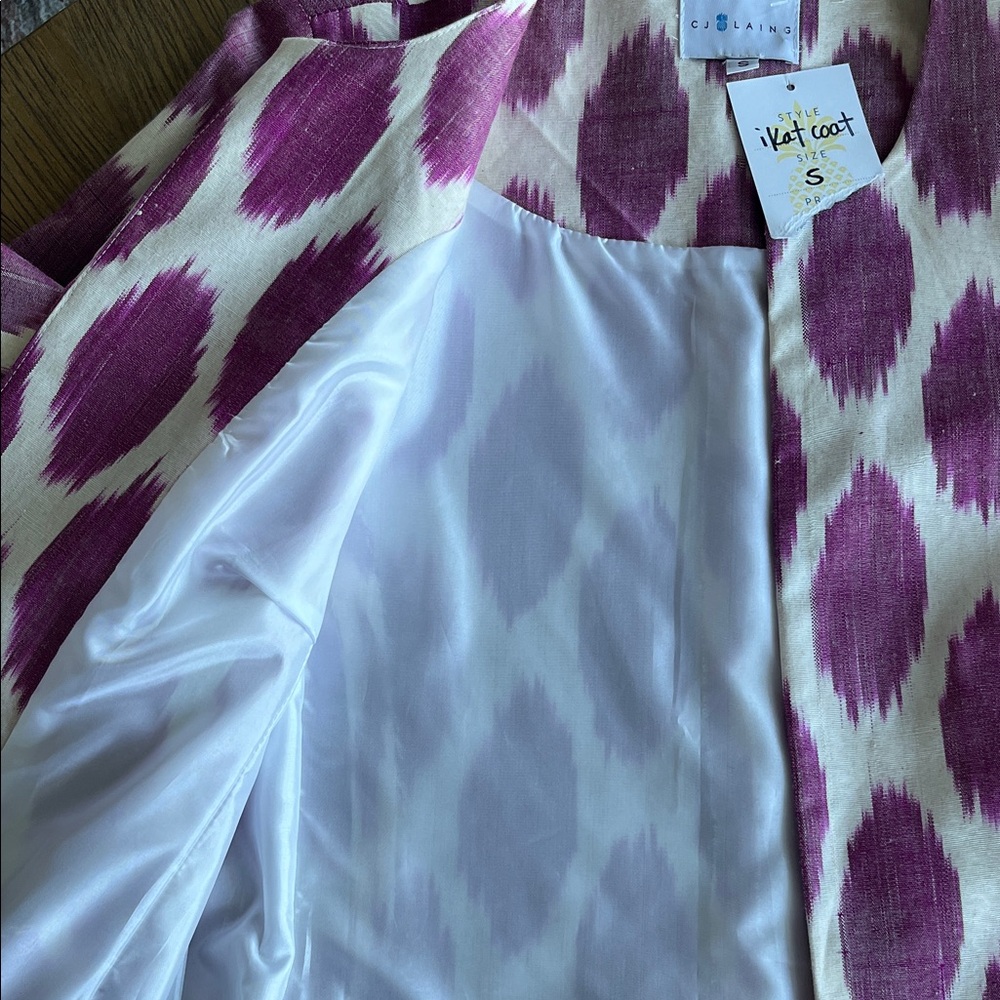 CJ LAING Ikat Coat Size Small - Picture 5 of 5